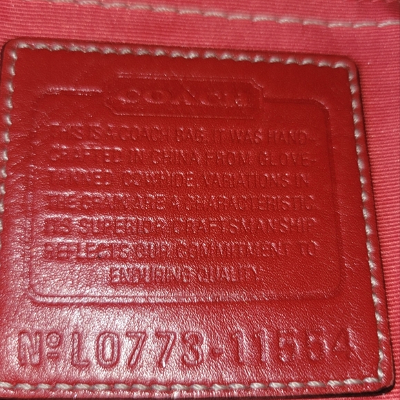Coach leather bag orange - Picture 3 of 6